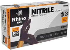 Rhino - NX9 - Black Nitrile Gloves - PF - Medium - 900M
