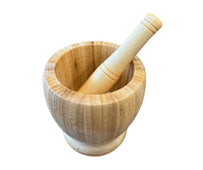 XC - Bamboo Mortar & Pestle - CH-11201