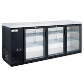 GLACIER - Back Bar Cooler Solid 3 Door 73*24*35 -GBB-73