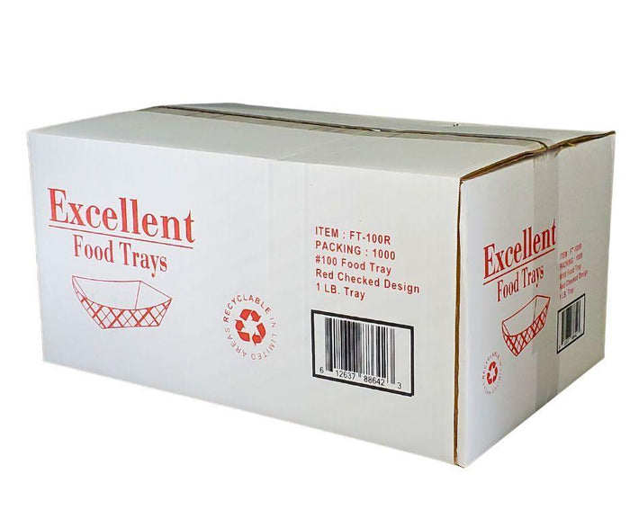 Eco-Craze - Food Trays - 1 lb - #100