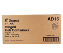 Genpak - Hinged Deli Container - Clear - 16oz - AD16