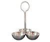 Chutney Serving Tray SS - 3 Comp