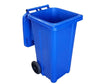 120L Blue Plastic Recycle Container w/Lid