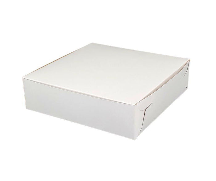 EB - White Cake Boxes - 9 x 9 x 2 1/2