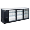 GLACIER - Back Bar Cooler Glass 3 Door 73*24*35 -GBB-73G