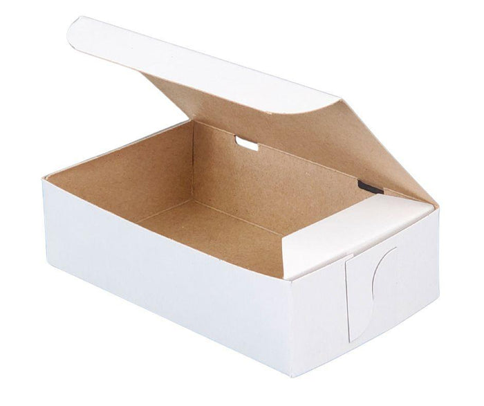 EB - White Cake Boxes - 1 lb Canadian - 6¼x3¾x1¾