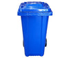 120L Blue Plastic Recycle Container w/Lid