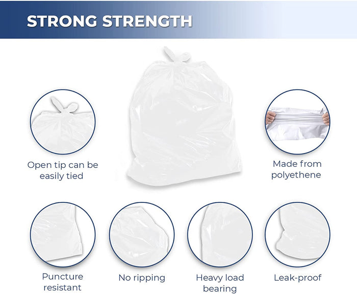 Spartano - Garbage Bags - Strong - White - 26