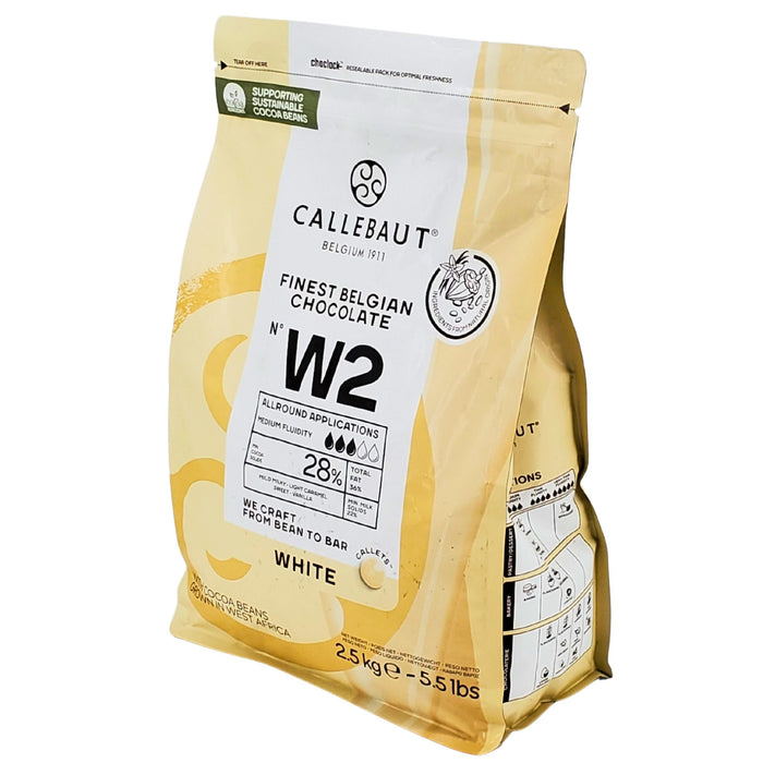 Callebaut White Chocolate Callets, W2
