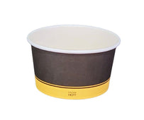 Morning Dew - 12oz Paper Soup Container - Ebony Print - 12SCE