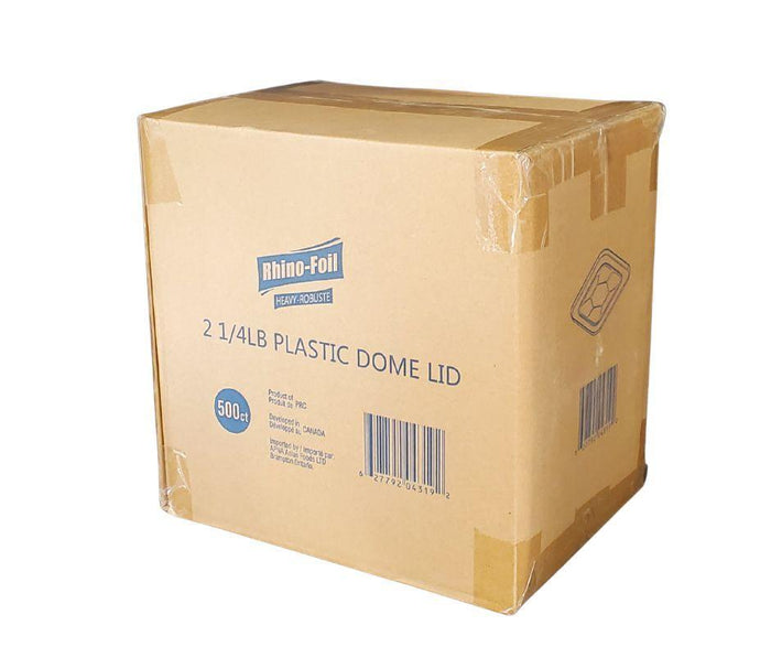 Rhino-Foil - 2 1/4 lb Oblong - Plastic Lid - AR120