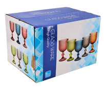 Hobnail Wine Glass 300ml - Pink - XR835