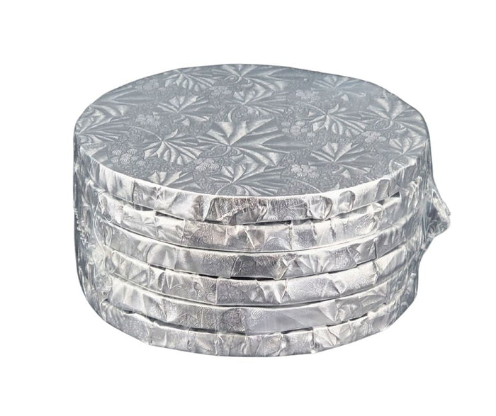 Enjay - Cake Board - Round - Silver - 6x1/2