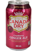 Canada Dry Cranberry Ginger Ale Cans