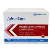 Advance Care - Nitrile Gloves Exam - Blue - X large
