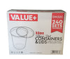 Value+ - 32oz Round Deli Container w/Lids