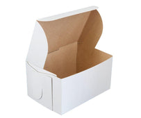 EB - White Cake Boxes - 6 ½x4½x3½