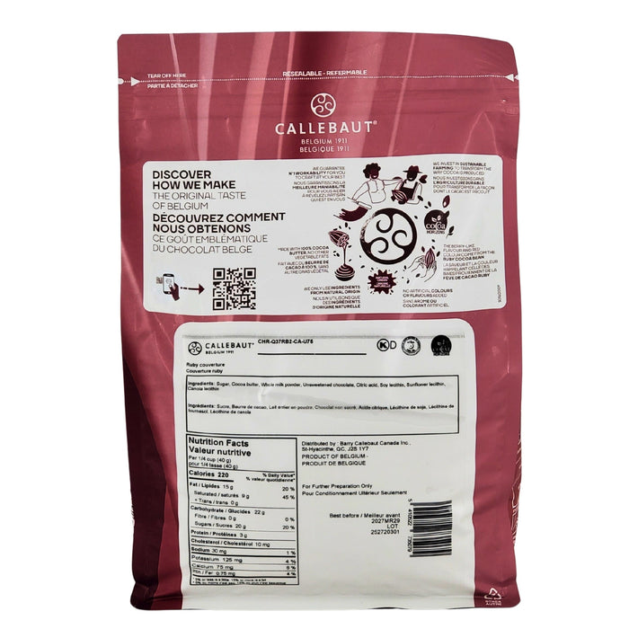 Callebaut Ruby Chocolate RB2