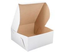 EB - White Cake Boxes - 9x9x4