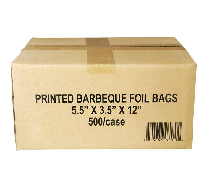 Eco-Craze - BBQ Print Foil - Lined - Paper Bag - 5.25