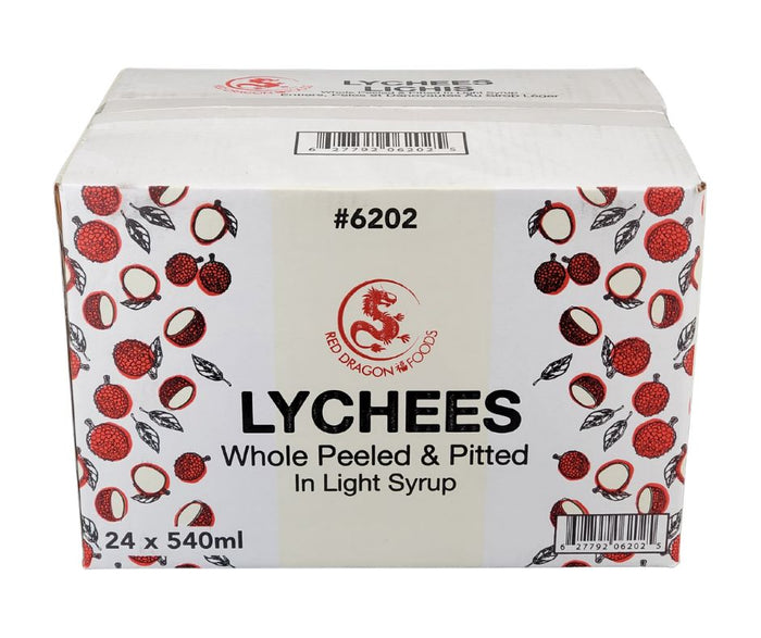 Red Dragon - Lychee whole peeled in light syrup