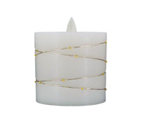 Deco Lite - LED Pillar w/String Lights - 3x3.1