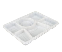 CLR - 6 Compartment - Thali Tray - 50 ct