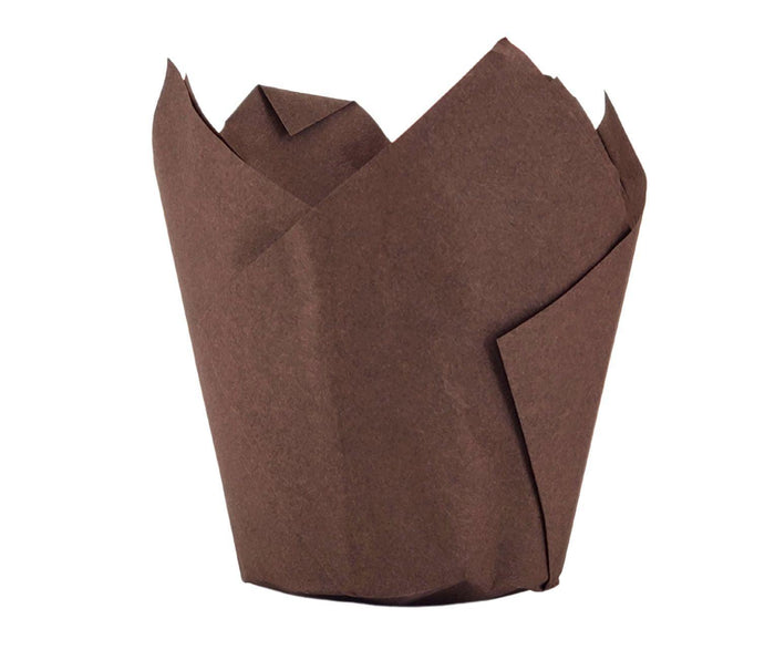 Decora - Muffin Cups - Tulip - Chocolate Brown