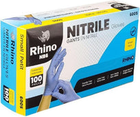 Rhino - NB6 - Blue Nitrile Gloves - Small - 600S
