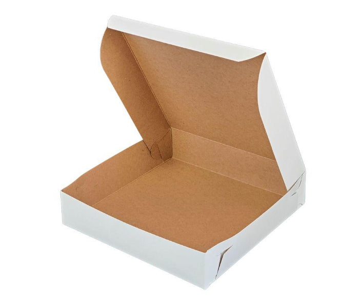 EB - White Cake Boxes - 8x8x1¾