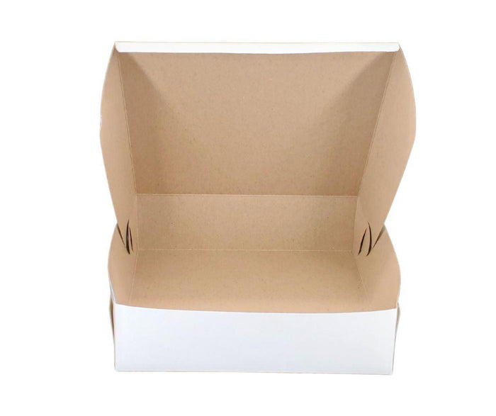EB - White Cake Boxes - 9 x 9 x 2 1/2
