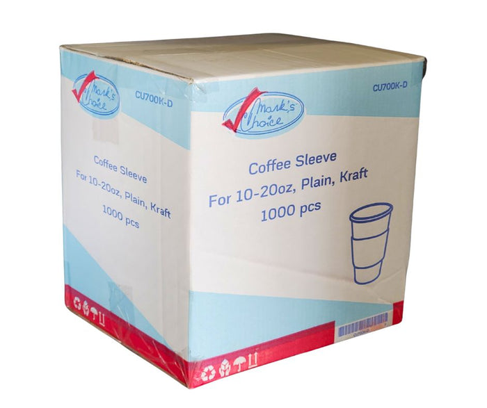 XC - Rite Ware/ Mark's Choice - 10-24oz Kraft Sleeve for Hot Paper Cups