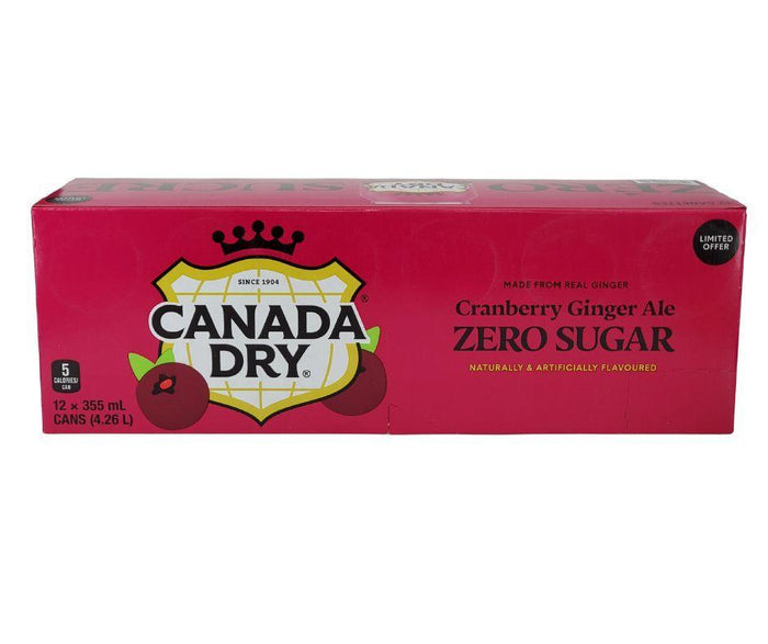 Canada Dry - Cranberry Gingerale - Zero - Cans