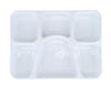 Value+ - 6 Comp Take-Out Thali with Lid - White - PP