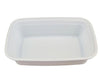 Value+ - 38oz Rectangular White Plastic Container
