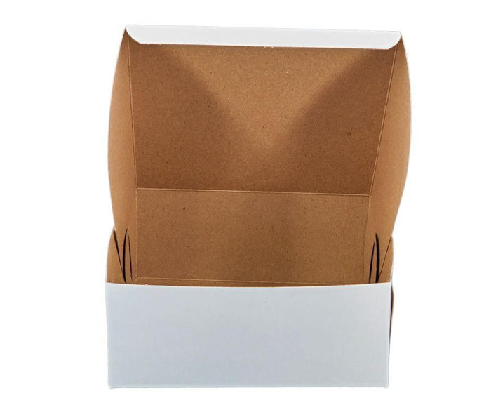EB - White Cake Boxes - 6x6x2½