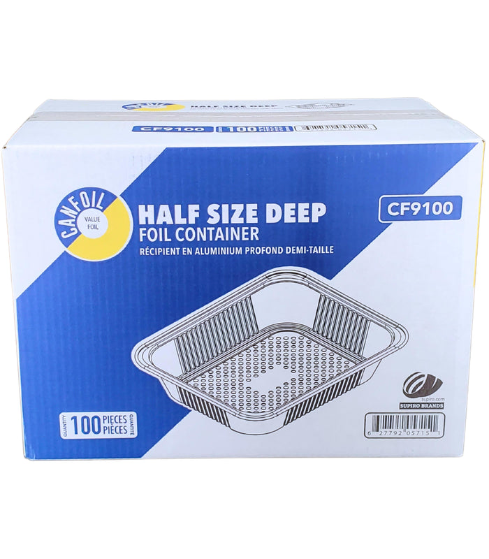 CLR - Can Foil - Half Size Deep Tray - Aluminum