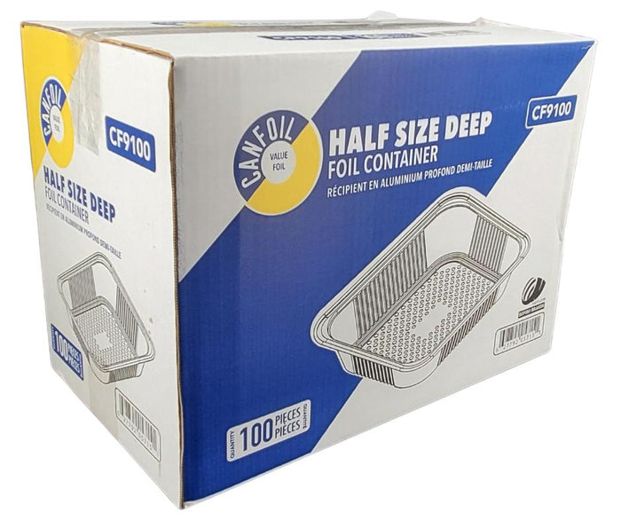 CLR - Can Foil - Half Size Deep Tray - Aluminum