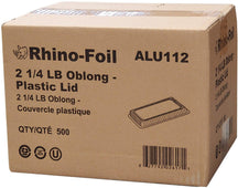 XC - Rhino-Foil - 2 1/4 lb Oblong - Plastic Lid - AR120