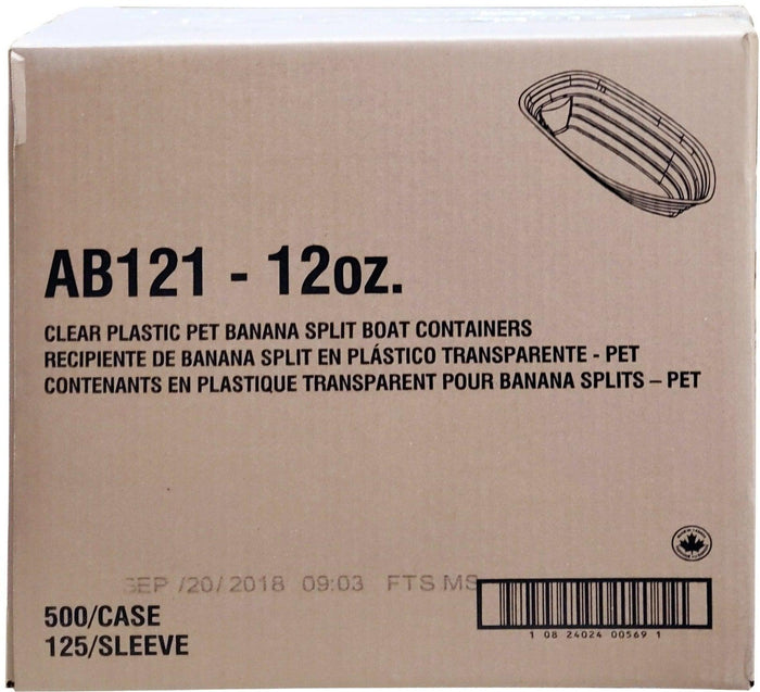 Amhil - Clear Banana Boat - 12oz - AB121