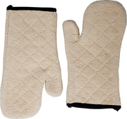 Oven Mitt - Cotton - Beige (1 pair) - QF014