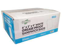 Eco Craze – Jumbo Sandwich Bags 6x2x9 – White