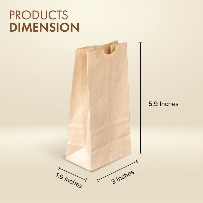Paper Bags - Brown/Kraft - #1/2 - Made in Canada
