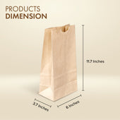 Paper Bags - Brown/Kraft - #6 - Made in Canada