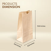 Paper Bags - Brown/Kraft - #12 - Made in Canada