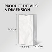 Paper Bags - White - #10 - Made in Canada