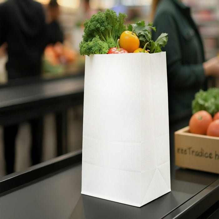 Paper Bags - White - #14 - Made in Canada