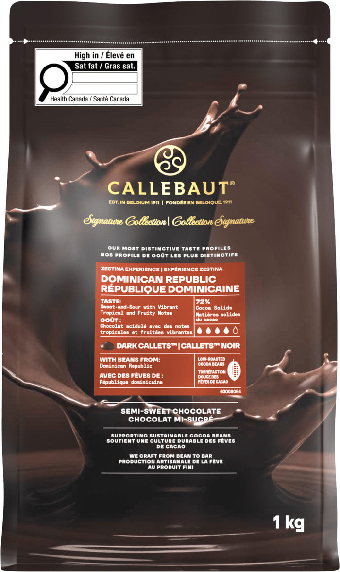 Callebaut- Zestina Dominican Callet Dark Chocolate