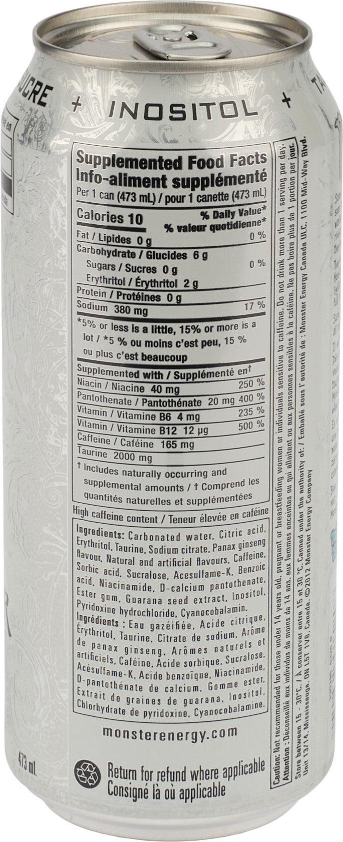 Monster - Ultra Zero - Cans - 4pk