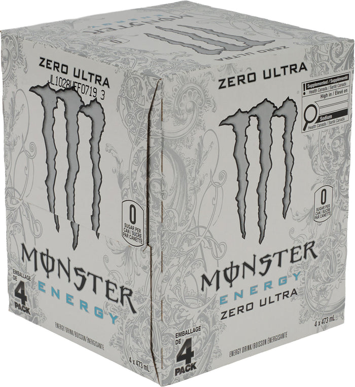 Monster - Ultra Zero - Cans - 4pk